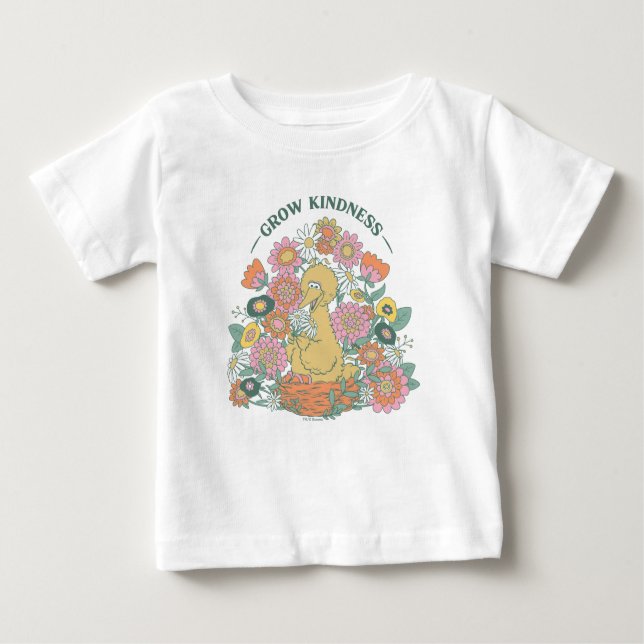 Camiseta De Bebé Gran Bird | Grow Kindness Floral Graphic (Anverso)