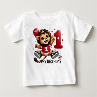 Camiseta De Bebé Gran celebración: León con globo