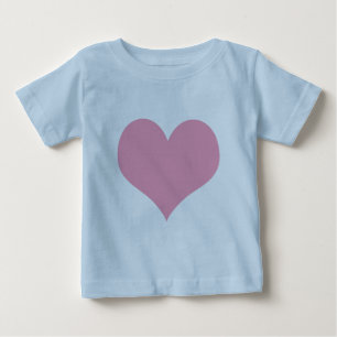 Camiseta De Bebé Gran Corazón de Amor Rosa