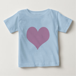 Camiseta De Bebé Gran Corazón de Amor Rosa