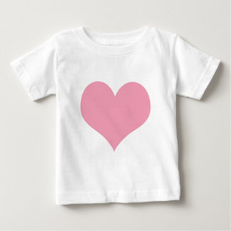 Camiseta De Bebé Gran Corazón de Amor Rosa