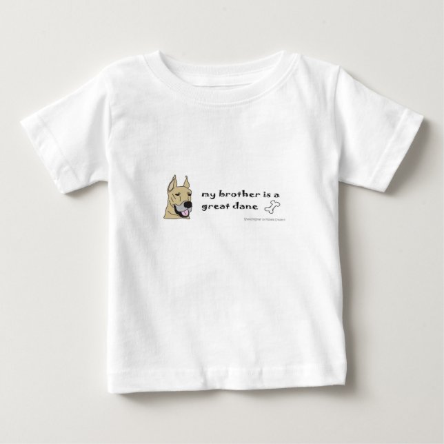 Camiseta De Bebé gran dane (Anverso)