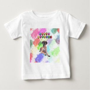 Camiseta De Bebé Gran Danés Deseando Feliz Año Nuevo