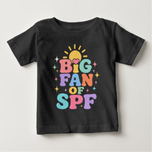 Camiseta De Bebé Gran fan de la protección solar SPF en verano