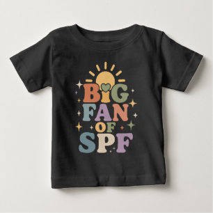 Camiseta De Bebé Gran fan de la protección solar SPF en verano