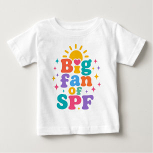 Camiseta De Bebé Gran fan de la protección solar SPF en verano