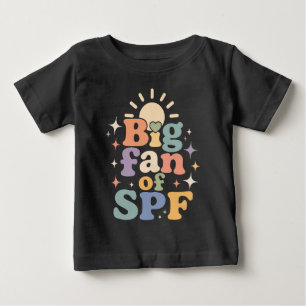 Camiseta De Bebé Gran fan de la protección solar SPF en verano