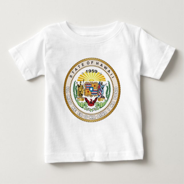Camiseta De Bebé Gran foca del estado de Hawaii (Anverso)