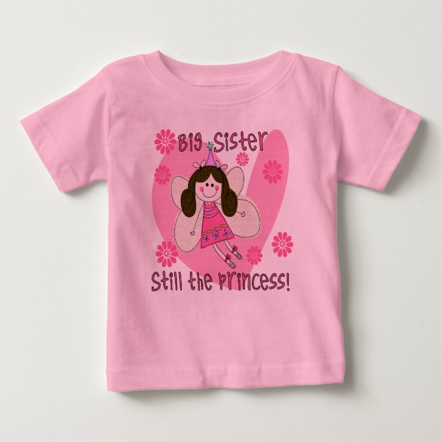 Camiseta De Bebé Gran Hermana aún el rollo de la princesa (Anverso)