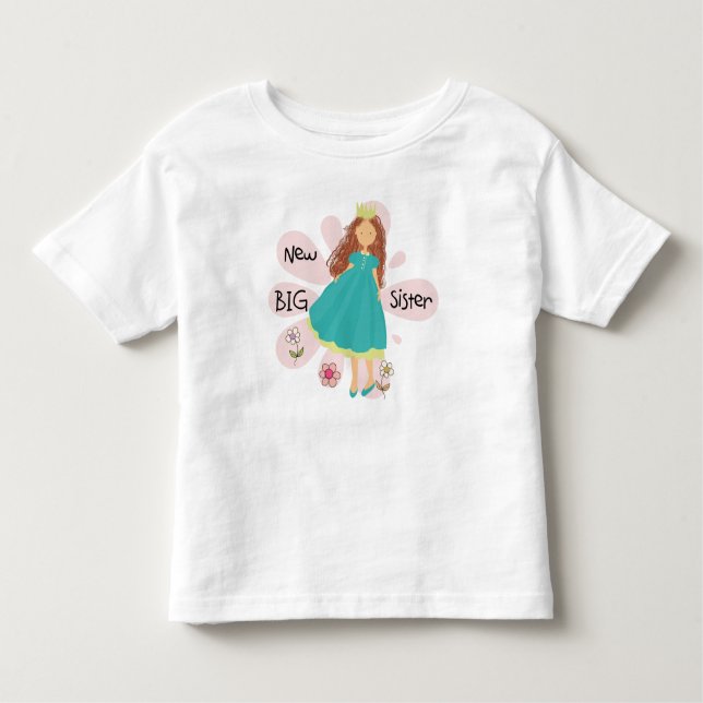 Camiseta De Bebé Gran Hermana Brown Hair (Anverso)