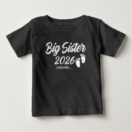 Camiseta De Bebé Gran Hermana Cargando Anuncio de Bebé 2026 Hermano