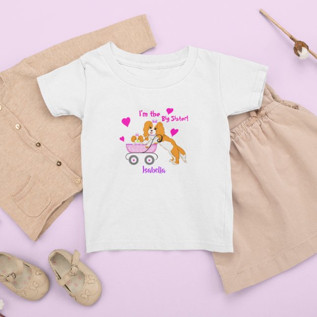 Camiseta De Bebé Gran Hermana Cavalier Nombre del Rey Carlos Españo (Subido por el creador)
