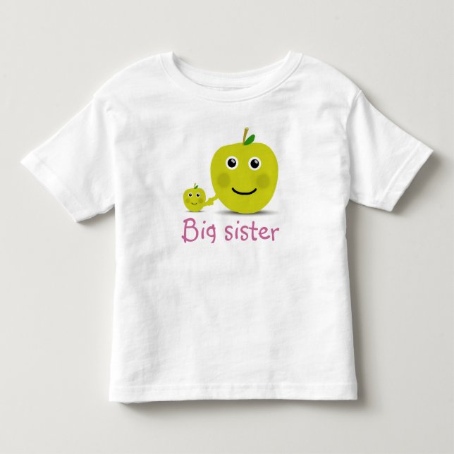 Camiseta De Bebé Gran Hermana Cute Fruit Tema (Anverso)