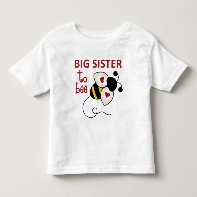 Camiseta De Bebé Gran Hermana de Bee (Anverso)