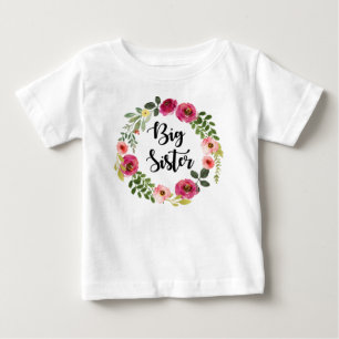 Camiseta De Bebé Gran Hermana de Borgoña