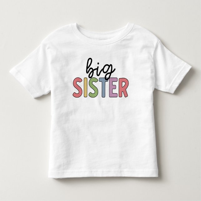 Camiseta De Bebé Gran Hermana de la cultura promovida a la hermana (Anverso)