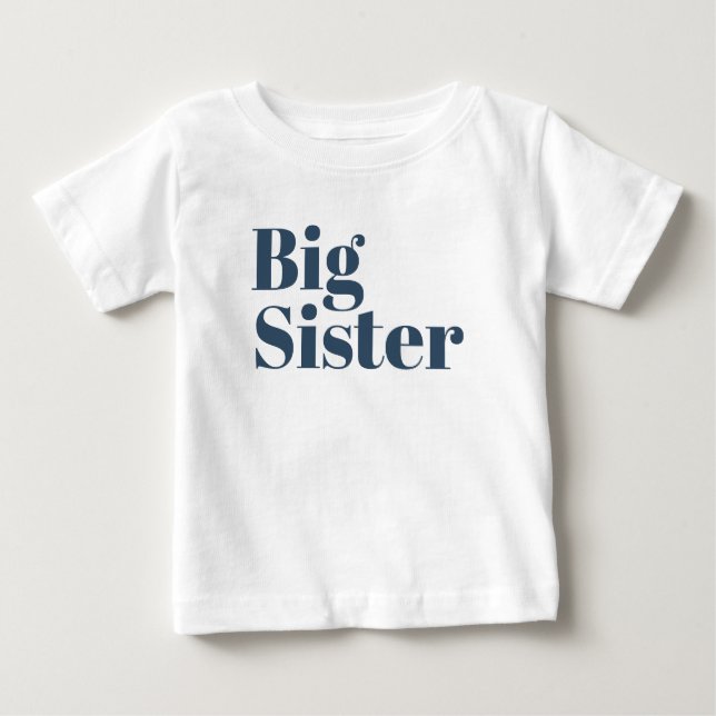 Camiseta De Bebé Gran Hermana | Familia de hermanos de la Armada (Anverso)