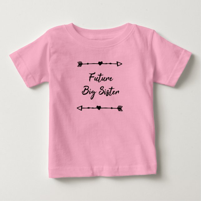 Camiseta De Bebé Gran hermana futura (Anverso)