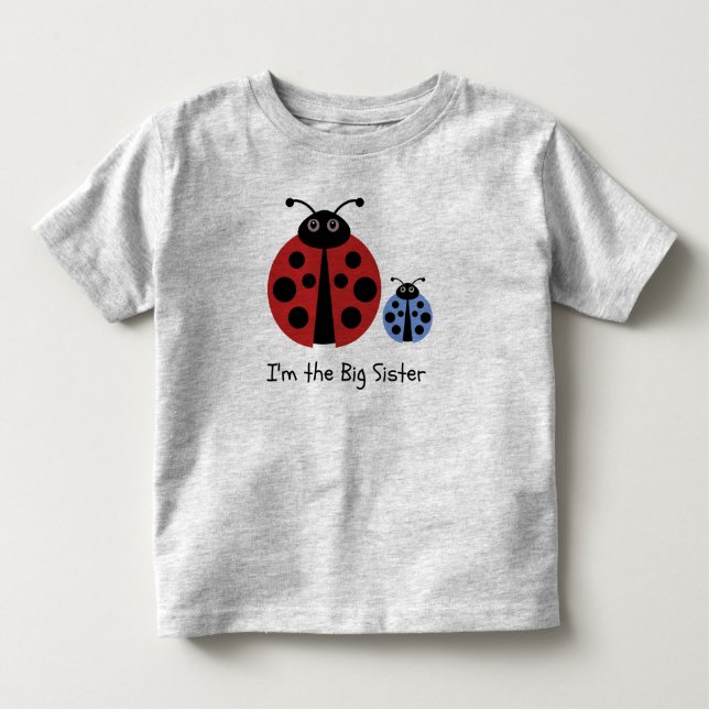 Camiseta De Bebé Gran Hermana Ladybird Shirt (Anverso)