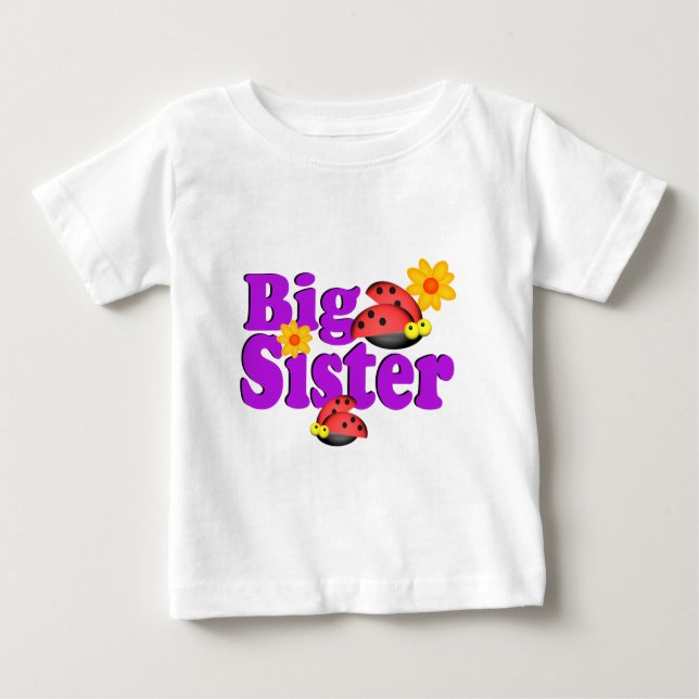 Camiseta De Bebé Gran Hermana Ladybug (Anverso)