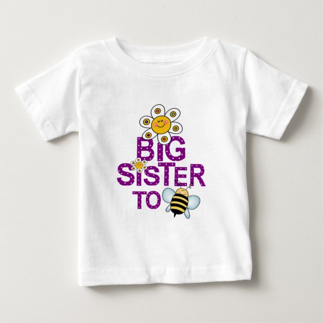 Camiseta De Bebé ¡Gran Hermana Para Ser! (Anverso)