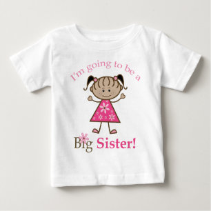 Camiseta De Bebé Gran Hermana Para Ser Étnica Chica De Figura De Pa