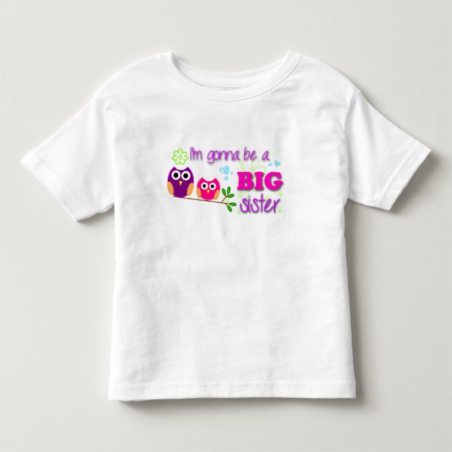 Camiseta De Bebé ¡Gran hermana pequeño tee! (Anverso)