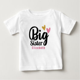 Camiseta De Bebé Gran Hermana Personalizada