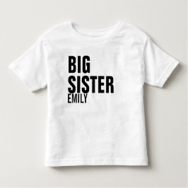Camiseta De Bebé Gran Hermana Personalizado T-Shirt