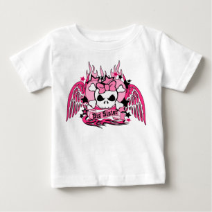 Camiseta De Bebé Gran hermana rosa