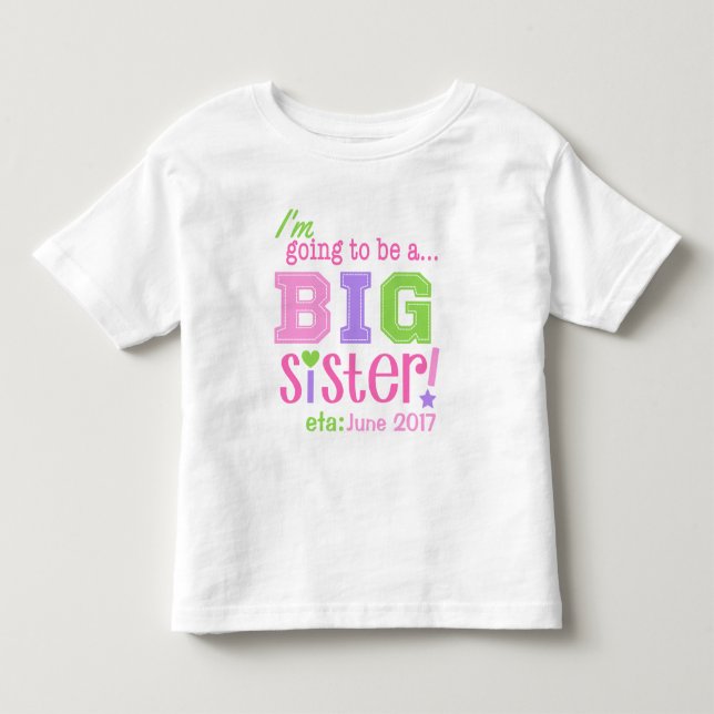 Camiseta De Bebé Gran Hermana será la Invitación de los Camisas arr (Anverso)
