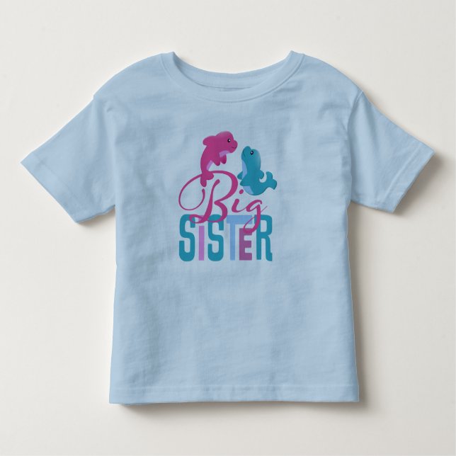 Camiseta De Bebé Gran Hermana Toddler Ringer T-Shirt (Anverso)