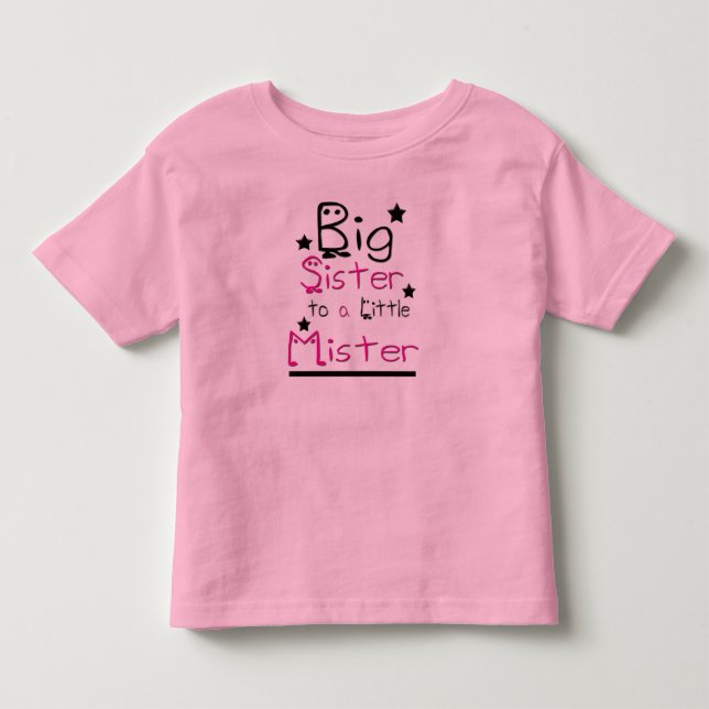Camiseta De Bebé Gran Hermana Toddler Ringer T-Shirt (Anverso)