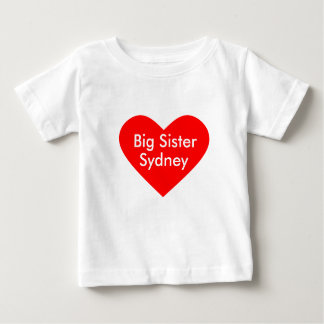 Camiseta De Bebé Gran Hermana Vestido Personalizado con Nombre