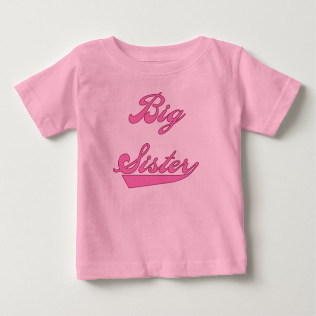 Camiseta De Bebé Gran Hermandad de Texto Rosa (Anverso)