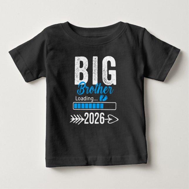 Camiseta De Bebé Gran Hermano Cargando 2026, Ascendido a Gran Herma (Anverso)
