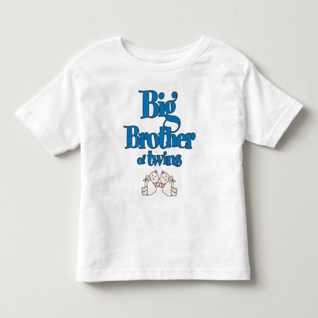 Camiseta De Bebé Gran Hermano de Chicas gemelos (Anverso)