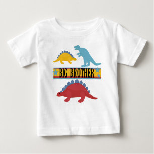 Camiseta De Bebé Gran Hermano de Dinosaurio