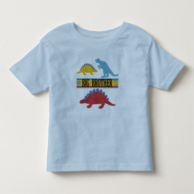 Camiseta De Bebé Gran Hermano de Dinosaurio (Anverso)