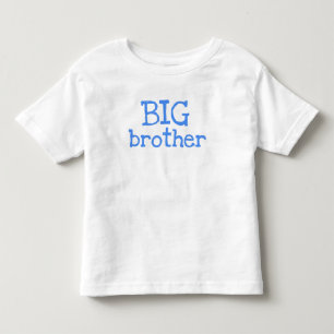 Camiseta De Bebé Gran Hermano de Texto Azul