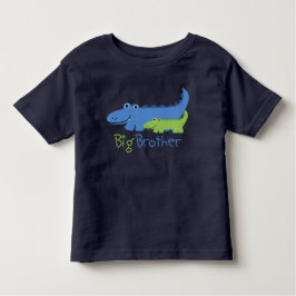 Camiseta De Bebé Gran Hermano del ligador azul y verde