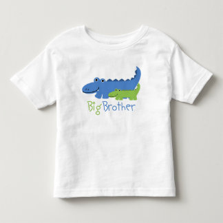 Camiseta De Bebé Gran Hermano del ligador azul y verde