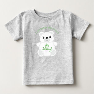 Camiseta De Bebé Gran Hermano del Oso Polar Verde
