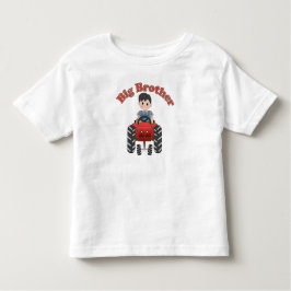 Camiseta De Bebé Gran Hermano del Tractor Rojo