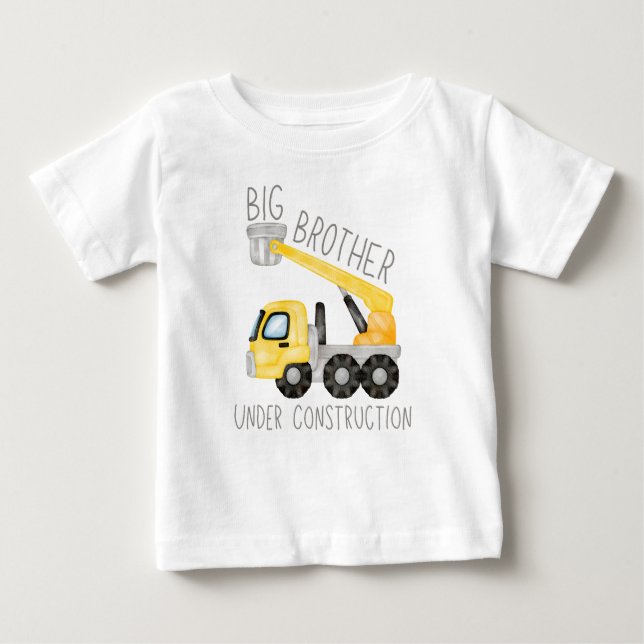 Camiseta De Bebé Gran Hermano En Construcción, Hermano Digger (Anverso)