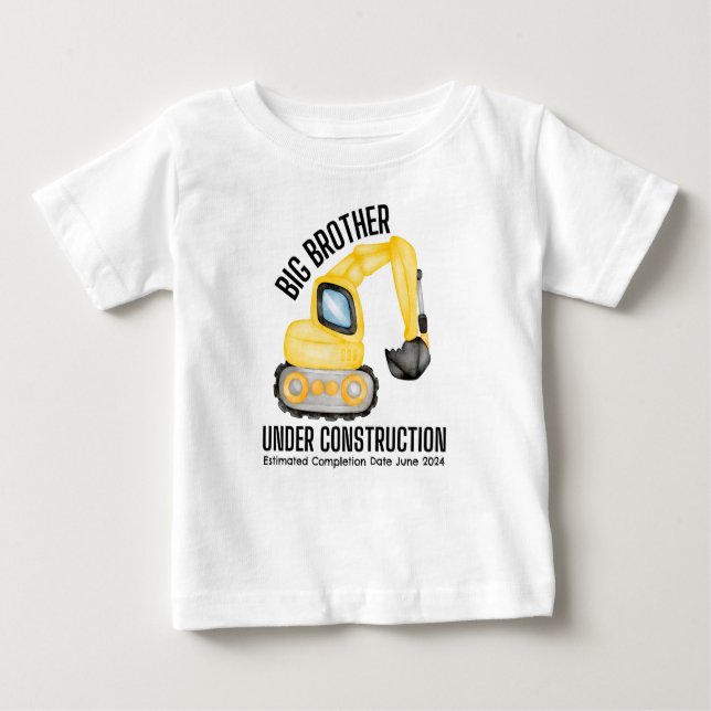 Camiseta De Bebé Gran Hermano En Construcción, Hermano Digger (Anverso)