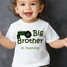 Camiseta De Bebé Gran Hermano En Formación De Tractor De Granja Ver
