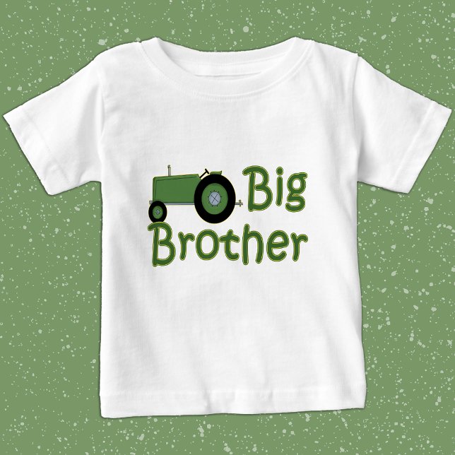 Camiseta De Bebé Gran Hermano Green Tractor (Subido por el creador)