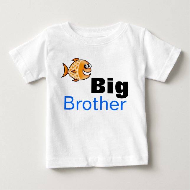 Camiseta De Bebé Gran hermano (pescado) (Anverso)