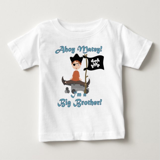 Camiseta De Bebé Gran Hermano Pirata (Anverso)